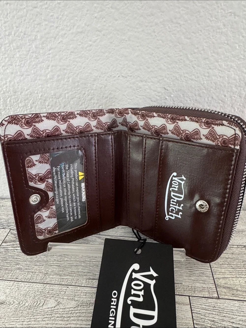 Von Dutch Brown Wallet NWT